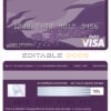 Fillable Algeria Natixis Algerie bank visa card debit card Templates | Layer-Based PSD