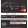 Editable Andorra Andbank mastercard debit card Templates in PSD Format