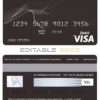 Fillable Andorra Andbank visa card debit card Templates | Layer-Based PSD