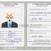 Angola dog Fake PSD Passport | Instant Download