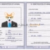 Antigua and Barbuda dog Fake PSD Passport | Instant Download