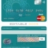 Fillable Argentina BBVA bank mastercard debit Templates | Layer-Based PSD