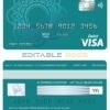 Editable Argentina BBVA bank visa debit card Templates in PSD Format