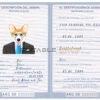 Argentina dog Fake PSD Passport | Instant Download