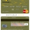 Fillable Australia Commonwealth Account Bank mastercard debit card Templates | Layer-Based PSD