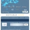 Editable Australia Humebank bank visa card debit card Templates in PSD Format