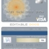 Editable Australia ING Direct bank visa card debit card Templates in PSD Format