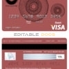 Editable Australia Macquarie bank visa card debit card Templates in PSD Format