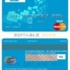 Fillable Australia Rural Bank mastercard debit card Templates | Layer-Based PSD