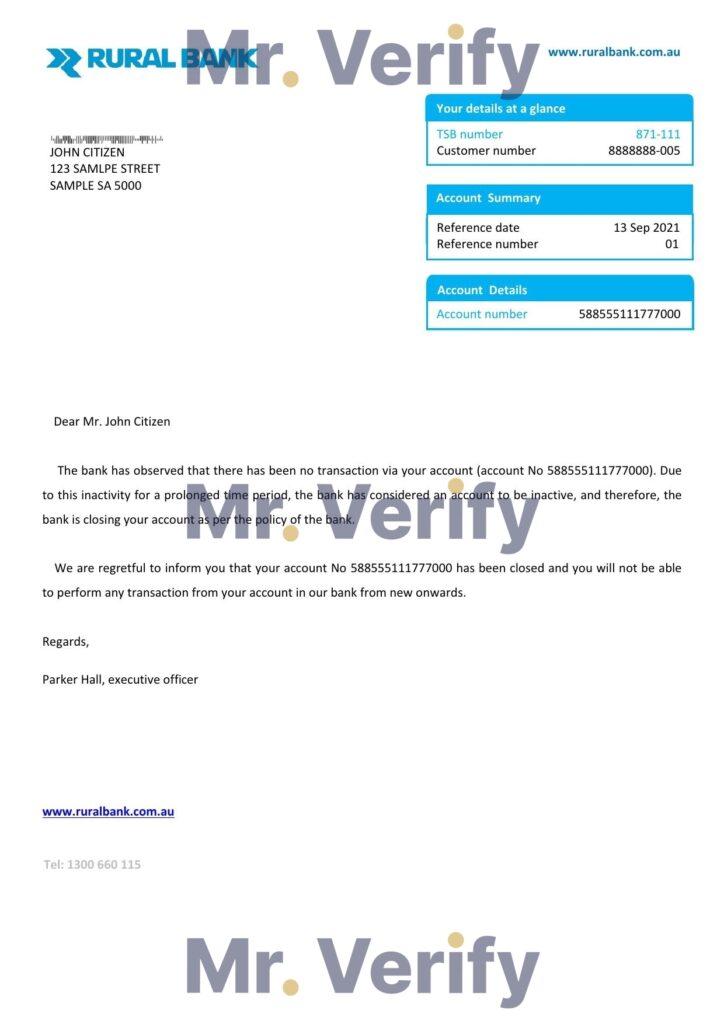 Download Australia Rural Bank Reference Letter Templates | Editable Word