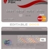 Fillable Austria BAWAG PSK bank mastercard debit card Templates | Layer-Based PSD