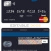 Fillable Austria Erste Group bank mastercard debit card Templates | Layer-Based PSD