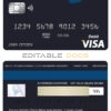 Editable Austria Erste Group bank visa card debit card Templates in PSD Format