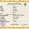 Authentic Uruguay Birth Certificate Template | Customize and Download Online