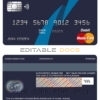 Fillable Azerbaijan Access Bank mastercard debit card Templates | Layer-Based PSD