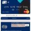 Editable Bahamas Bank of the Bahamas bank mastercard debit card Templates in PSD Format