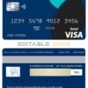 Fillable Bahamas Bank of the Bahamas bank visa card debit card Templates | Layer-Based PSD