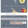 Editable Bahamas The Central bank mastercard debit card Templates in PSD Format