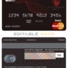 Editable Bahrain Al Salam Bank mastercard debit card Templates in PSD Format