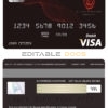 Fillable Bahrain Al Salam Bank visa card debit card Templates | Layer-Based PSD