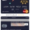 Editable Bangladesh Sonali Bank mastercard debit card Templates in PSD Format