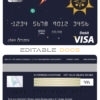 Fillable Bangladesh Sonali Bank visa card debit card Templates | Layer-Based PSD