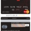 Fillable Belarus Alfa bank mastercard debit card Templates | Layer-Based PSD