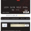 Editable Belarus Alfa bank visa card debit card Templates in PSD Format