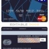 Fillable Belgium AXA bank mastercard debit card Templates | Layer-Based PSD