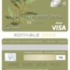 Editable Belgium Crelan bank visa card debit card Templates in PSD Format