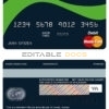 Fillable Belize Belizebank mastercard debit card Templates | Layer-Based PSD