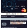 Editable Benin Ecobank mastercard debit card Templates in PSD Format