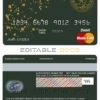 Fillable Bolivia Banco Central de Bolivia bank mastercard debit card Templates | Layer-Based PSD