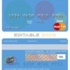 Fillable Bolivia Banco Union bank mastercard debit card Templates | Layer-Based PSD