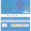 Editable Bolivia Banco Union bank visa card debit card Templates in PSD Format