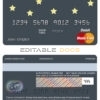 Fillable Bosnia and Herzegovina Bosna Bank International bank mastercard debit card Templates | Layer-Based PSD