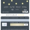 Editable Bosnia and Herzegovina Bosna Bank International bank visa card debit card Templates in PSD Format