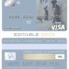 Editable Bosnia and Herzegovina Central Bank visa card debit card Templates in PSD Format