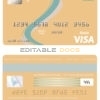 Editable Botswana First National Bank visa card debit card Templates in PSD Format
