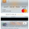 Fillable Brazil Caixa bank mastercard debit card Templates | Layer-Based PSD