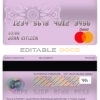 Editable Brunei Bank Islam Brunei Darussalam bank mastercard debit card Templates in PSD Format