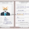 Brunei dog Fake PSD Passport | Instant Download