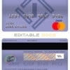 Editable Bulgaria Fibank bank mastercard debit card Templates in PSD Format