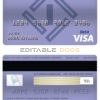 Fillable Bulgaria Fibank bank visa card debit card Templates | Layer-Based PSD