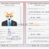 Bulgaria dog Fake PSD Passport | Instant Download