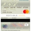 Editable Burkina Faso Ecobank bank mastercard debit card Templates in PSD Format