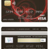 Editable Burkina Faso United bank for Africa visa credit card Templates in PSD Format