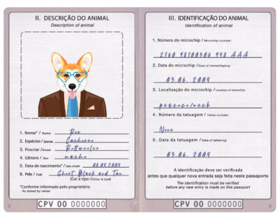 Cabo Verde dog Fake PSD Passport | Instant Download