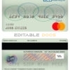 Editable Cameroon Atlantic bank mastercard debit card Templates in PSD Format