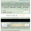 Fillable Cameroon Atlantic bank visa card debit card Templates | Layer-Based PSD